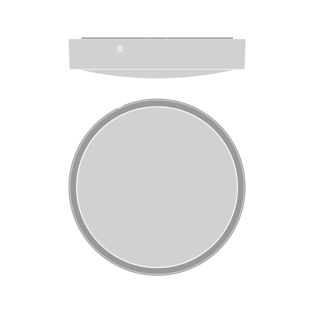 Ledvance LED Hublot Rond 300mm 17W IP65 IK10 2270 lumens 3000K 4000K Noir Montage en Saillie Luminaire Extérieur