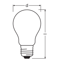 Ledvance LED Classic A Frosted E27 Dimmable Bulb 2.2W 2700K 470 lumens 220-240V Energy Class A