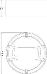 Ledvance Downlight LED IP44 8W 4000K 800 lumens Blanc Spot Encastré de Plafond Découpe 115mm