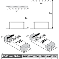 Ledvance LED Panel Comfort 28W 4000K Aluminium White, slim ceiling lighting for offices and homes