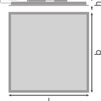 Ledvance Panneau LED Comfort 28W 4000K, plafonnier fin, éclairage économe en énergie pour bureau ou maison