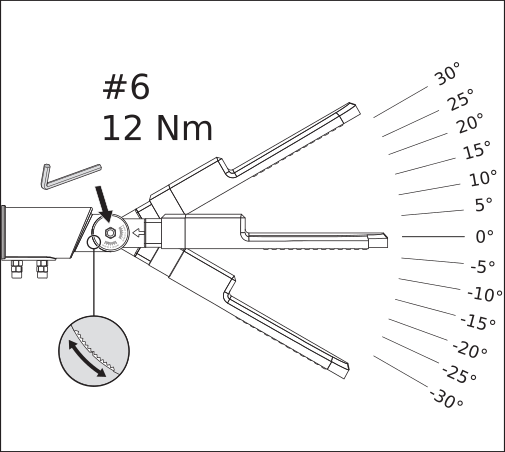 Ledvance Lampadaire LED 30W 6500K 4050 lumens IP66 IK08 Gris, corps en aluminium, éclairage extérieur sur mât