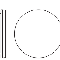 Ledvance LED surface flat round ceiling wall light 19W 2660 lumens 3000K 4000K IP54 IK08 White