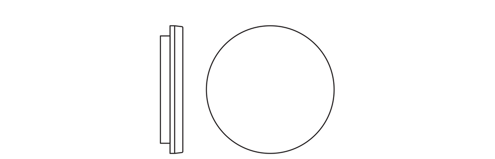 Ledvance LED surface flat round ceiling wall light 19W 2660 lumens 3000K 4000K IP54 IK08 White