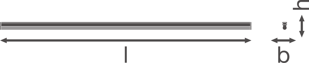 Ledvance LINEAR Compact High Output LED Plafonnier Apparent 20W 3000K 2000 lumens Blanc IP20 1173mm