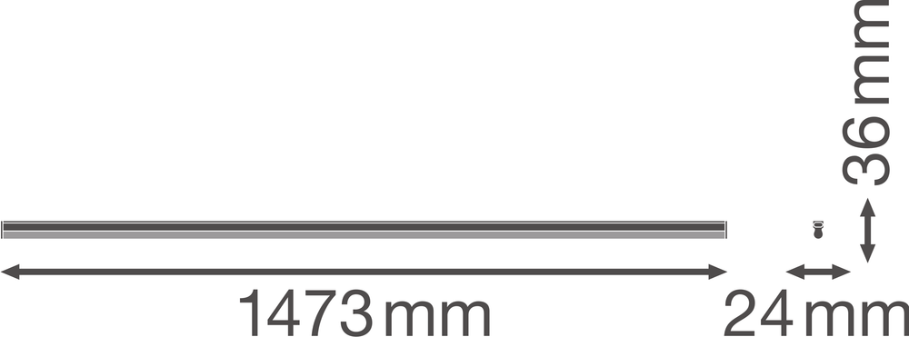 Ledvance LINEAR COMPACT HIGH OUTPUT luminaire LED en saillie 25W 3000K 2500 lumens 1473mm Blanc IP20