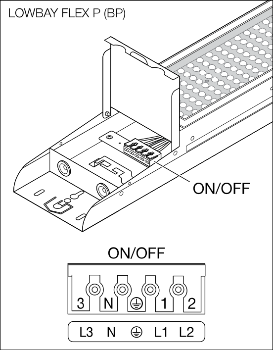 Ledvance LOW BAY FLEX 1200 P LED high bay light, 73W, 11300 lumens, 4000K, 155lm/W efficiency