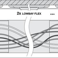 Ledvance LOW BAY FLEX 1500 P LED 73W 11600 lumens 4000K high efficiency industrial lighting