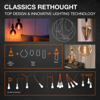 Ledvance Vintage 1906 LED Globe Classique E27 4W 2000K Verre Doré 300 lumens IP20 Lumière Confort Chaude