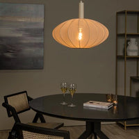 Lucide CORINA suspension LED Ø50cm, E27, dimmable, 40W, 230V, hauteur réglable, design moderne crème