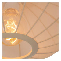 Lucide CORINA suspension LED Ø50cm, E27, dimmable, 40W, 230V, hauteur réglable, design moderne crème