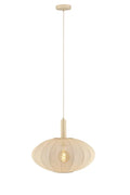 Lucide CORINA suspension LED Ø50cm, E27, dimmable, 40W, 230V, hauteur réglable, design moderne crème