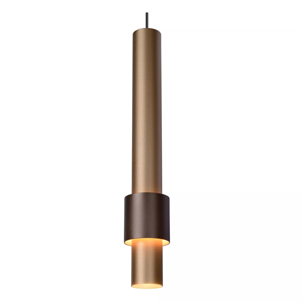 Suspension LED Lucide margary 3x4W 2700K café 28cm dimmable