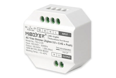 Module LED dimmable Miboxer Zigbee 3.0 avec RF 2.4Ghz et commande par pression