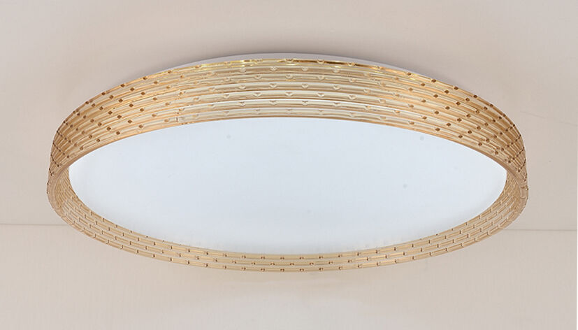 Modee LED Ceiling Lamp 2x48W 3CCT 2700K-6500K 9120 lumens IP20 Ø510x75mm Brown with remote control