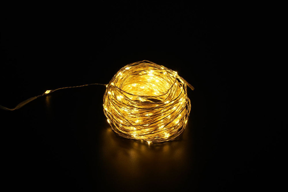 Modee LED Christmas string light 5m 50LED 3000K warm white copper wire battery powered IP20 indoor use