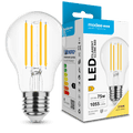 Modee LED Filament A60 Bulb 8W E27 2700K 1055 lumens 360° Non Dimmable Glass Globe
