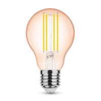 Modee LED Filament Ambre Globe A60 4W E27 1800K 360 lumens 320° Ampoule en Verre IP20