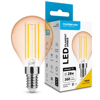 Ampoule dimmable Modee LED Filament Globe Ambre Mini G45 4W E14 1800K 300 lumens 320°
