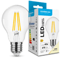 Modee LED Filament Globe A60 4W E27 4000K 470 lumens 360° Glass Bulb IP20 CRI 80