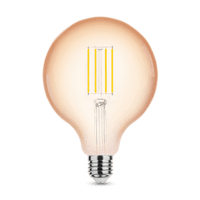 Modee LED Filament Globe G125 4W E27 Amber 1800K 300 lumens 320° Dimmable IP20