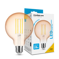 Modee Ampoule LED Filament Globe G95 4W E27 Ambre 1800K 300 lumens 320° dimmable IP20