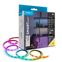 Modee Bande LED Intelligente 12W 3M IP20 avec Télécommande, Capteur, RGB + 2700K 480 lumens pour éclairage flexible