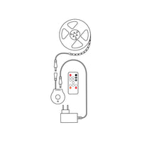 Modee Bande LED Intelligente 12W IP20 2700K 800 lumens 3M avec télécommande et détecteur de mouvement