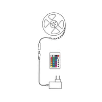 Modee Bande LED Intelligente 12W IP20 2700K+RGB 680 lumens 5M avec télécommande