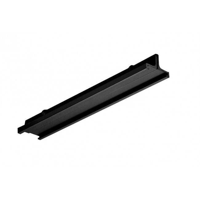 Spectrum LED track rail clamp 3-Phase connector, Black aluminum, IP20, 32x12x180 mm