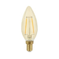 LCB LED filament lamp E14 C35 5W dimmable 2200K extra warm white replaces 40W, Philips chip, IP20