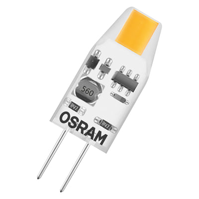 OSRAM LED G4 Pin Micro 12V 1W 2700K Clair Blanc Chaud 100 lumens 300° Non-Variable Lampe IP20