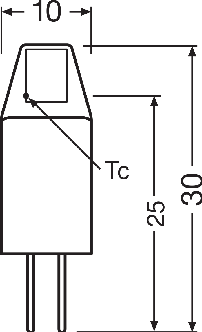 OSRAM LED G4 Pin Micro 12V 1W 2700K Clair Blanc Chaud 100 lumens 300° Non-Variable Lampe IP20
