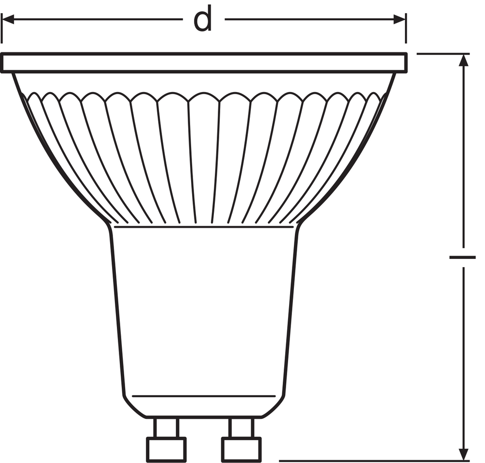 Projecteur Spot LED Performance GU10 PAR16 4.5W 350 lumens 2700K 36D dimmable remplace 50W