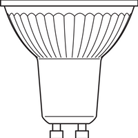 Performance LED Spot Reflector GU10 PAR16 4.5W 350 lumens 2700K 36D dimmable replaces 50W