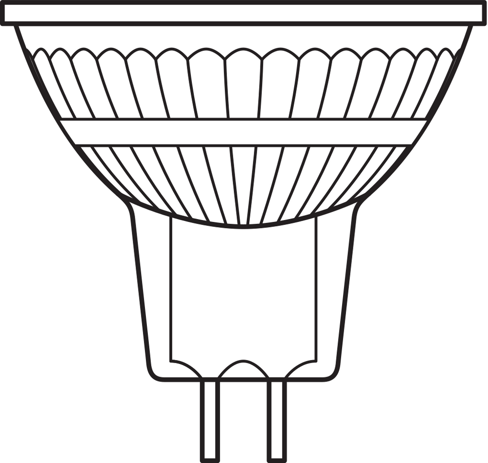 Projecteur LED réflecteur Performance GU5.3 MR16 2.6W 4000K 210 lumens 36D Blanc Froid, remplace halogène 20W