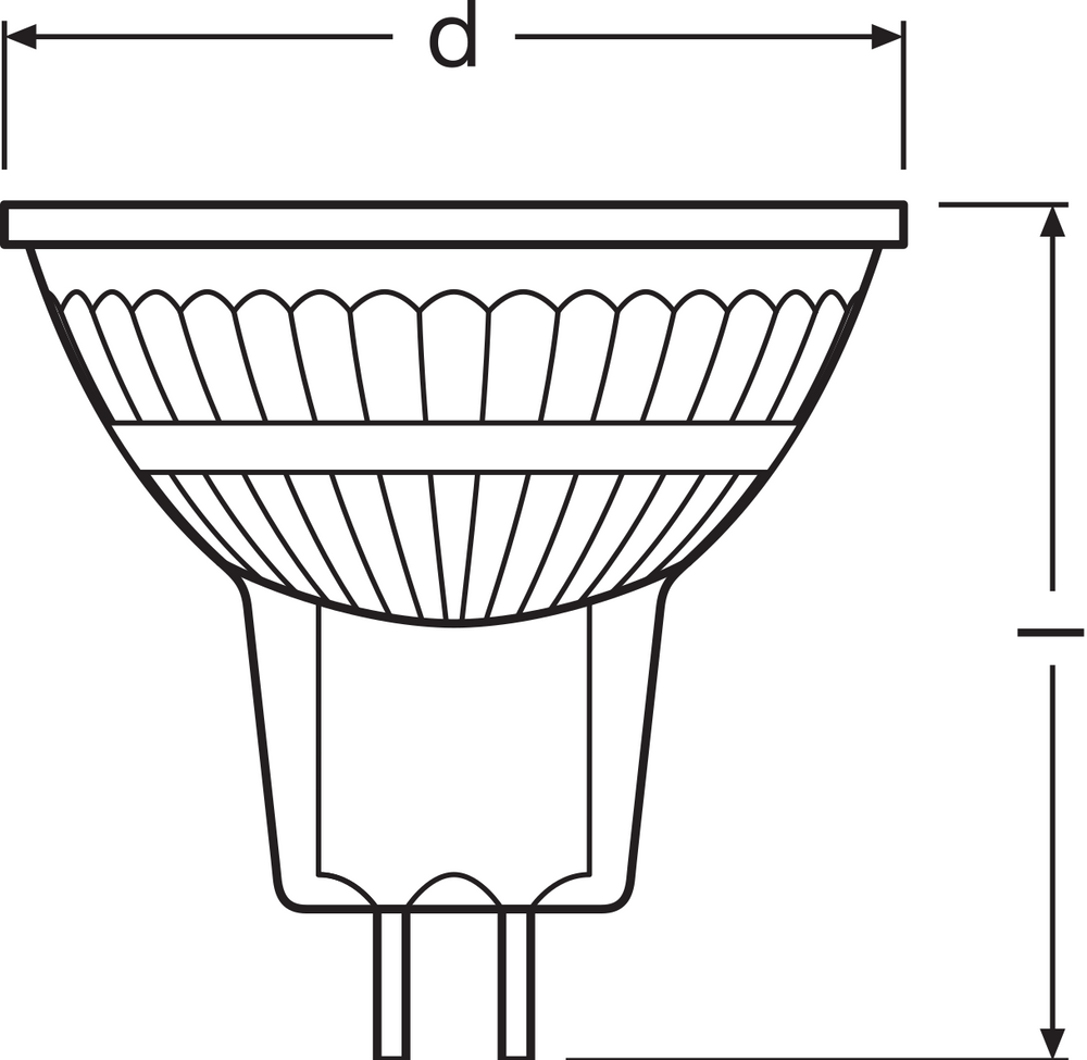 Spot LED Performance Réflecteur GU5.3 MR16 5W 345 lumens 2700K gradable 36D remplace 35W