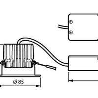 Philips CoreLine Recessed Spot gen2 LED 12W 1300 lumens 3000K IP20/IP65 Phase-cut Dimmable Aluminum