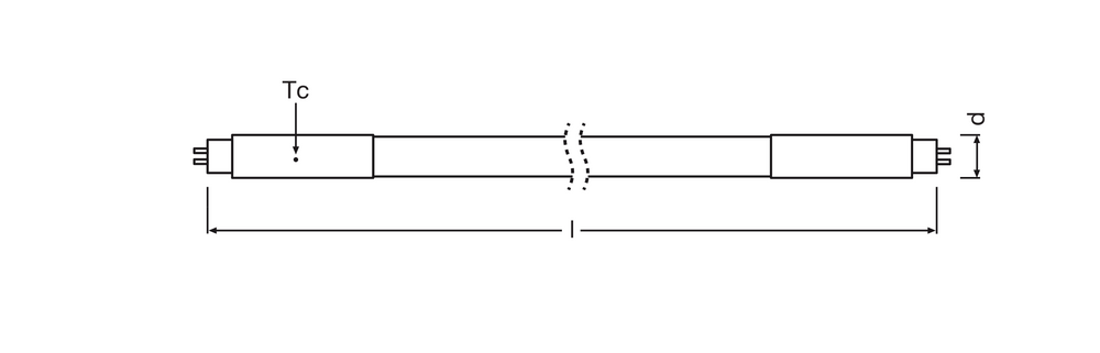Philips LED Tube T5 4W 380 lumens 3000K Warm White 29cm High Efficiency replaces 8W