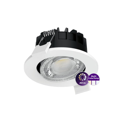 Philips Ledinaire Spot LED encastré 6W 2700K 3000K 4000K dimmable 550 lumens 40° Blanc IP65