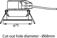Philips Ledinaire Recessed Spot LED 6W 3000K 500 lumens 36° White IP20 phase-cut dimmable
