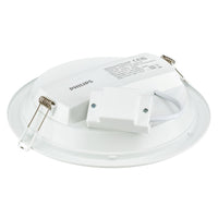 Philips LED Downlight 12W 1200 lumens 3000K 220-240V 110° White Round IP20/IP44 Ø175mm cutout 150mm