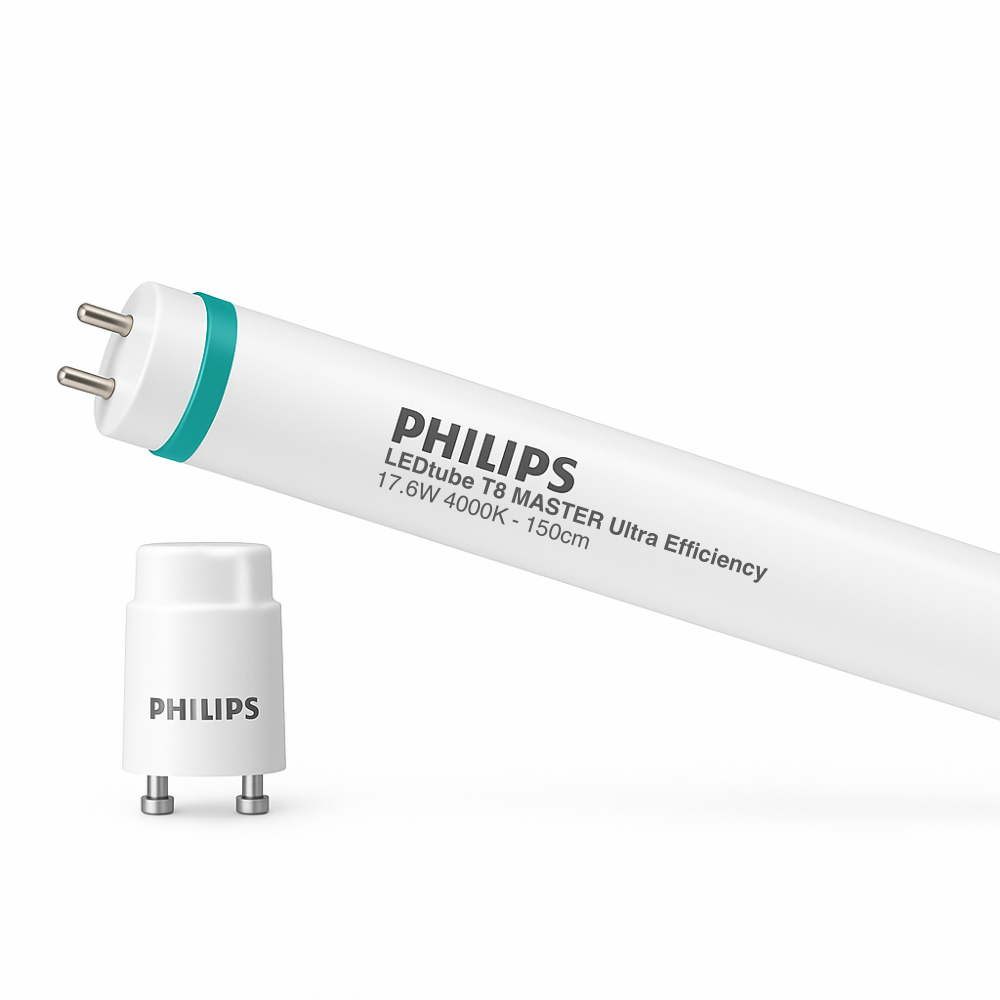 Philips MAS LEDtube 1500mm UE 17.6W 4000K T8 G13 Frosted 3700 lumens 220-240V CRI 80 Energy Class A