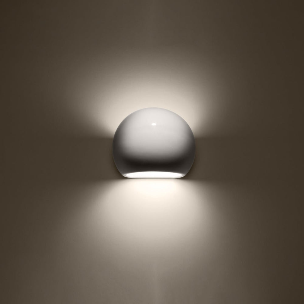 Lampe LED Sollux Lighting 50W globe en aluminium, IP20, 220-240V, 4000K, finition or mat