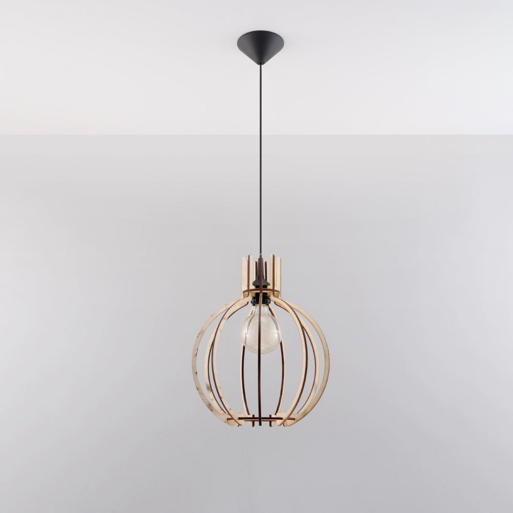 Suspension LED Sollux Lighting avec douille E27, 220-240V, aluminium or mat