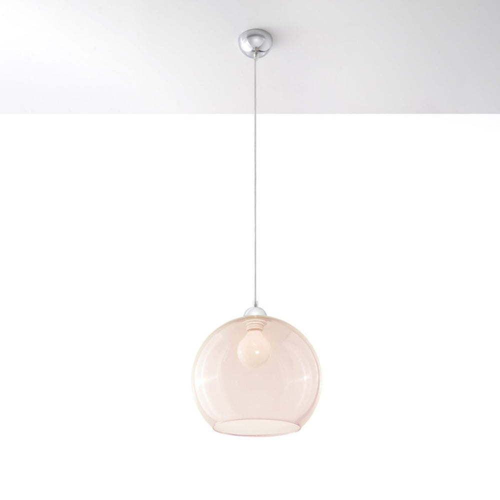 Sollux Lighting hanglamp BALL champagne LED fixture with aluminum steel, up to 50W