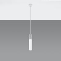 Sollux Lighting LED pendant lamp white concrete BORGIO GU10 socket