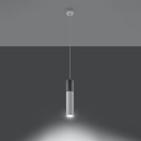Sollux Lighting LED pendant lamp white concrete BORGIO GU10 socket