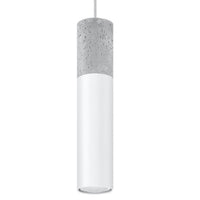 Sollux Lighting LED pendant lamp white concrete BORGIO GU10 socket