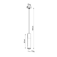Sollux Lighting LED pendant lamp white concrete BORGIO GU10 socket